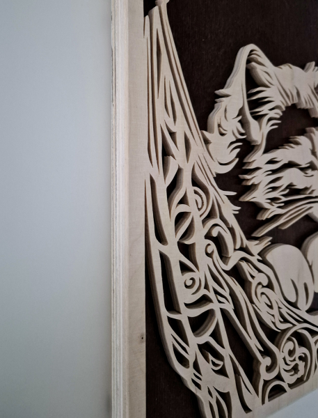 Wandbild Katze schlafend